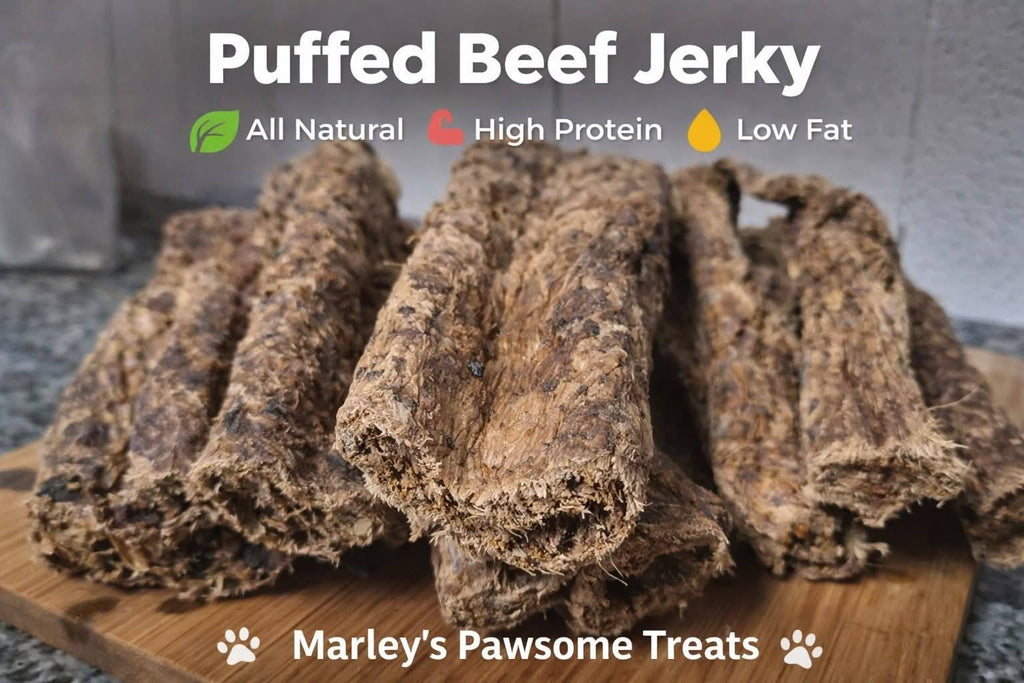 Puffed Jerky Beef Lungs. All Natural Dog Cheew