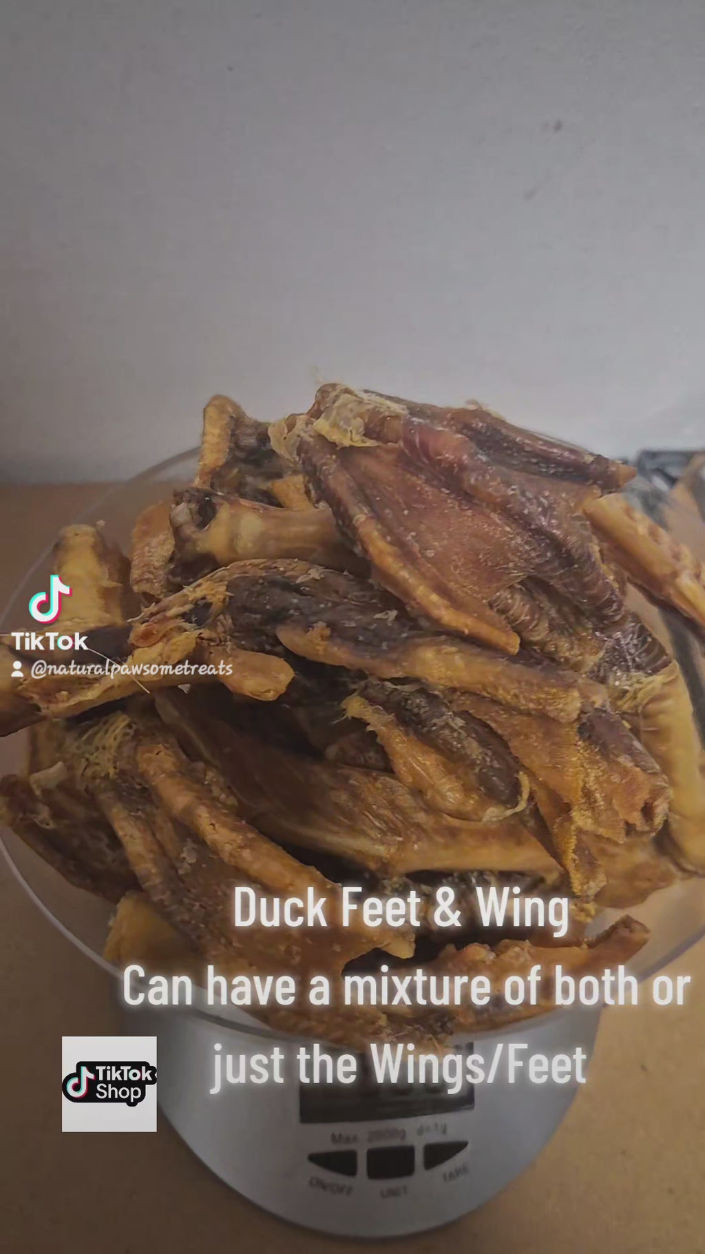Duck wing & feet Combo All Natural dog treats